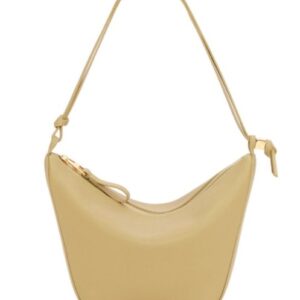 Loewe Mini Hammock Hobo Bag In Classic Calfskin Apricot