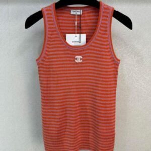 Chanel Women's Knitted Vest Red