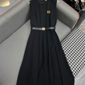 Miumiu Women's Dress Without Sleeve Black