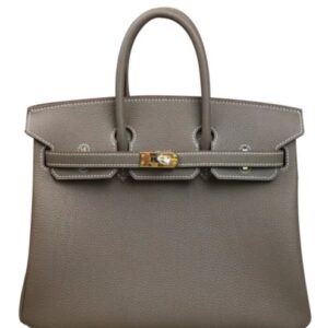 Hermes Birkin 25 Togo Leather Gray