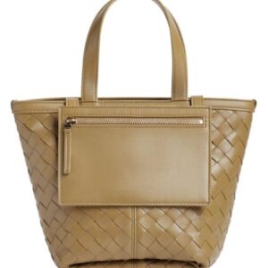 Bottega Veneta Small Flip Flap Coffee