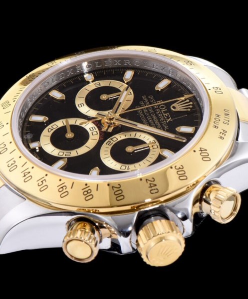 Rolex White Dial Dayton Watch Black - Image 3