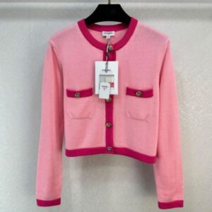 Chanel Women's Knit Cardigan Pink