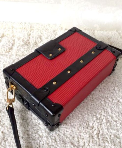 Louis Vuitton Monogram Petite Malle Tags M50013 Red - Image 3