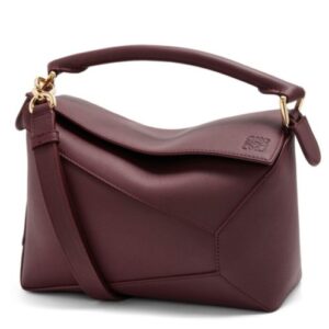 Loewe Mini Puzzle Bag In Classic Calfskin Mauve
