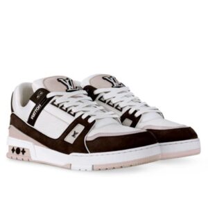 Louis Vuitton Unisex LV Trainer Sneaker 1ABLUR 1ABLVB 1ABLVV Dark Coffee