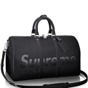 Louis Vuitton X Supreme Epi Keepall Bag Black