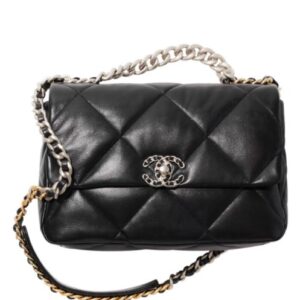 Chanel 19 Large Handbag AS1161 Black