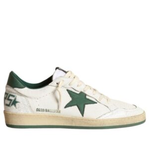 Golden Goose Unisex Ball Star sneakers in nappa leather with mat leather star and heel tab Green