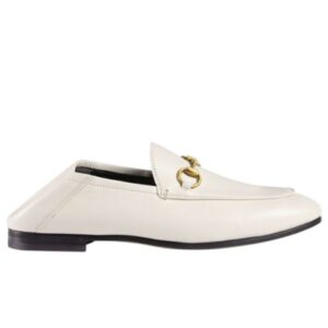 Gucci Women's Leather Horsebit loafer 414998 White