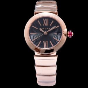 Bvlgari sliver stainless steel and diamond watch Black