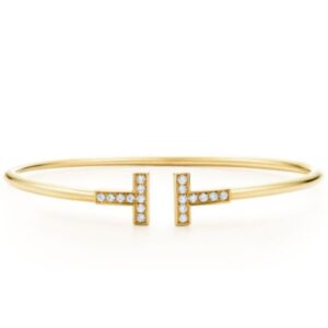 Tiffany T Wire Bracelet Golden