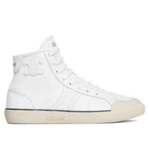 Celine Unisex As-02 Mid Low Lace-Up Celine Alan Sneakers White