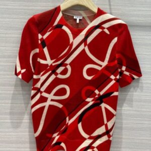 Loewe Women's Print T-shirt Red