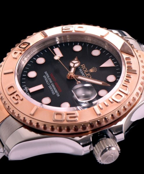 Rolex Yacht Master Watch Automatic Full Gold Black - Image 3