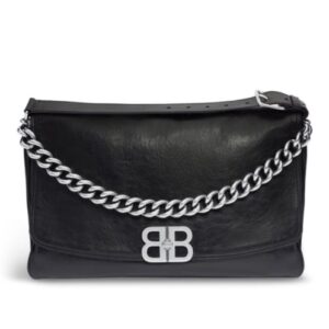 Balenciaga BB Soft Large Flap Bag Black