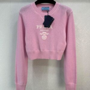 Prada Women's Knitted Top Pink