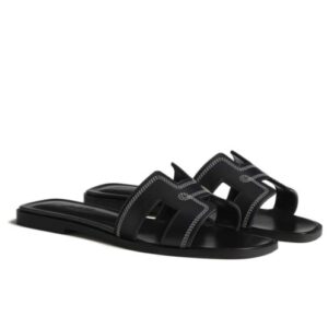 Hermes Women's Oran Sandal Black